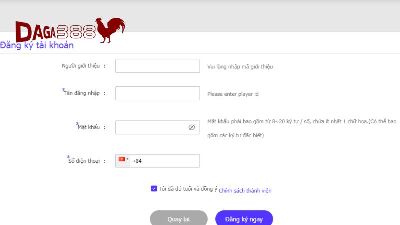 Điểm qua thao tác tham gia game bài long hổ tại Đá Gà 388